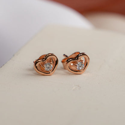 Timeless Romance Heart Stud