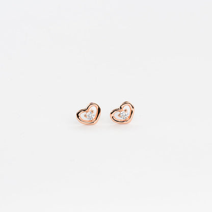 Timeless Romance Heart Stud