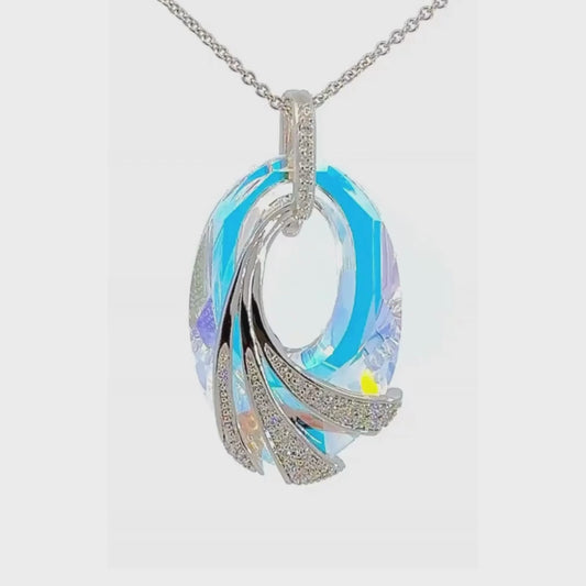 The Shimmering Sea Crystal Pendant